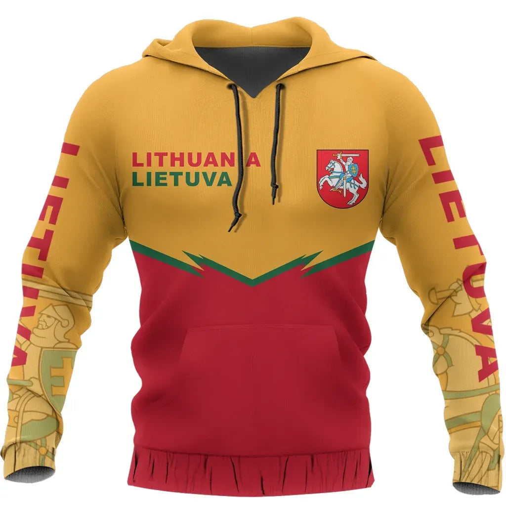 Lithuania Flag Hoodie Energy Style Ver 2.0 RLT6 - Wonder Print Shop