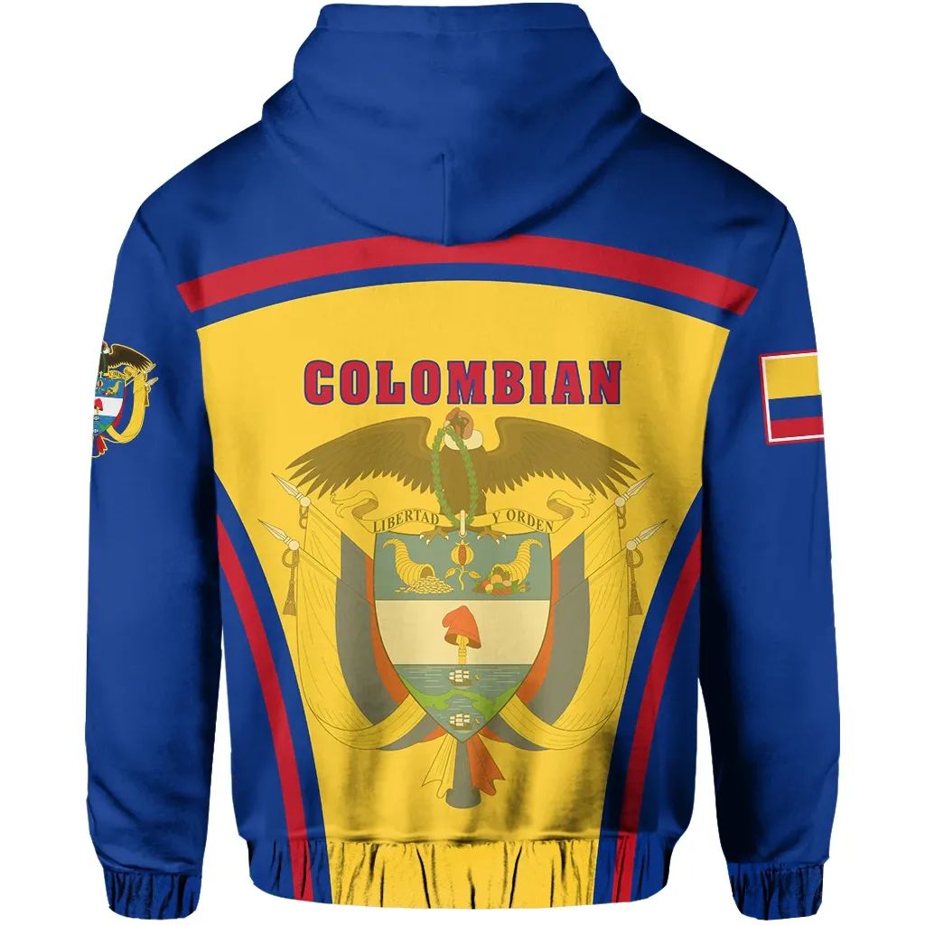 Colombia Hoodie Sport Style RLT7 - Wonder Print Shop