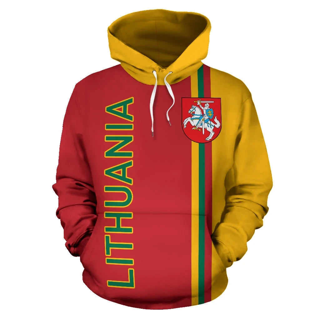 Lithuania All Over Hoodie Straight Version RLT6 - Wonder Print Shop