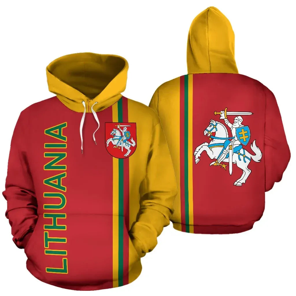 Lithuania All Over Hoodie Straight Version RLT6 - Wonder Print Shop