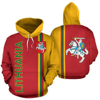 Lithuania All Over Hoodie Straight Version RLT6 - Wonder Print Shop