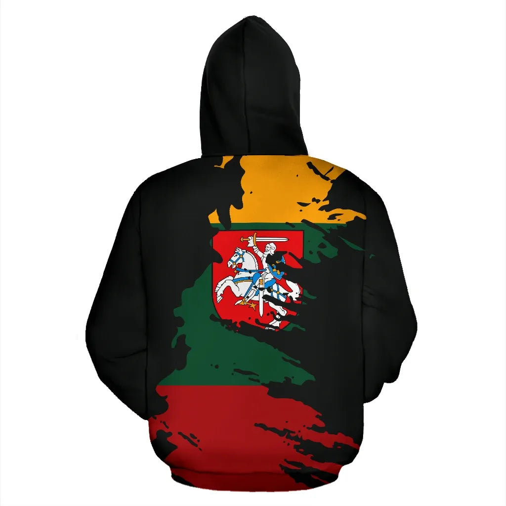 Lithuania Hoodie Flag Painting RLT6 - Wonder Print Shop
