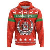 Christmas Afghanistan Hoodie Coat Of Arms RLT8 - Wonder Print Shop
