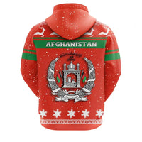 Christmas Afghanistan Hoodie Coat Of Arms RLT8 - Wonder Print Shop