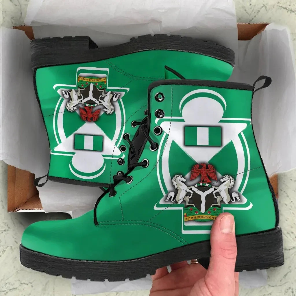 nigeria-leather-boots-nigerian-flag-and-coat-of-arms-boa-me-na-me-mmoa-wo