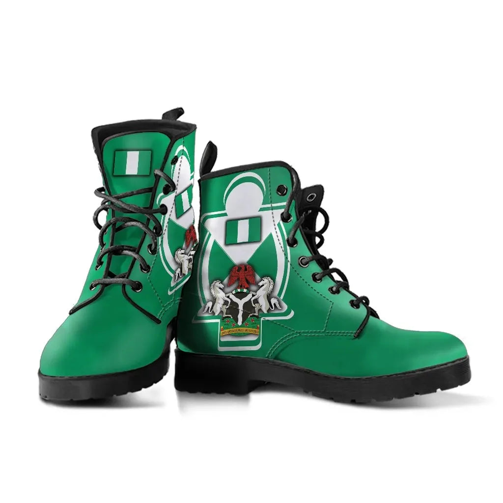 nigeria-leather-boots-nigerian-flag-and-coat-of-arms-boa-me-na-me-mmoa-wo