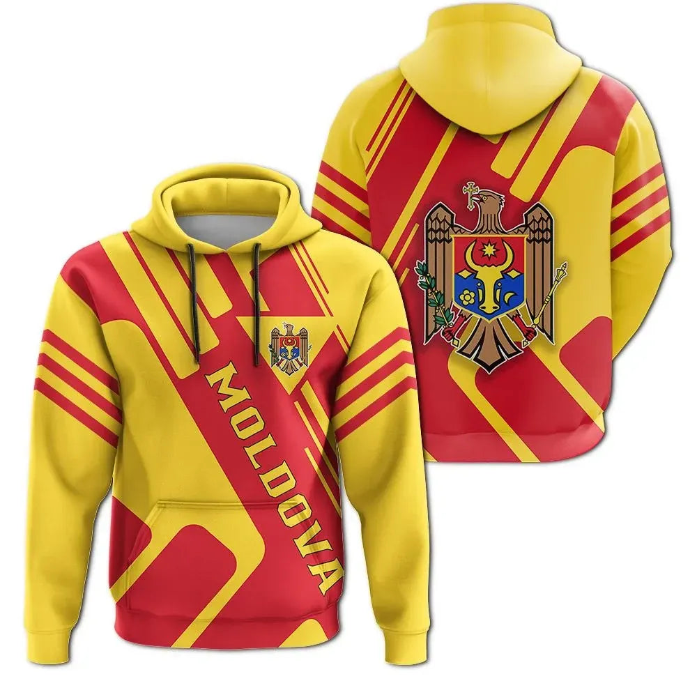 Moldova Hoodie Coat Of Arms Rockie JW5 RLT13 - Wonder Print Shop
