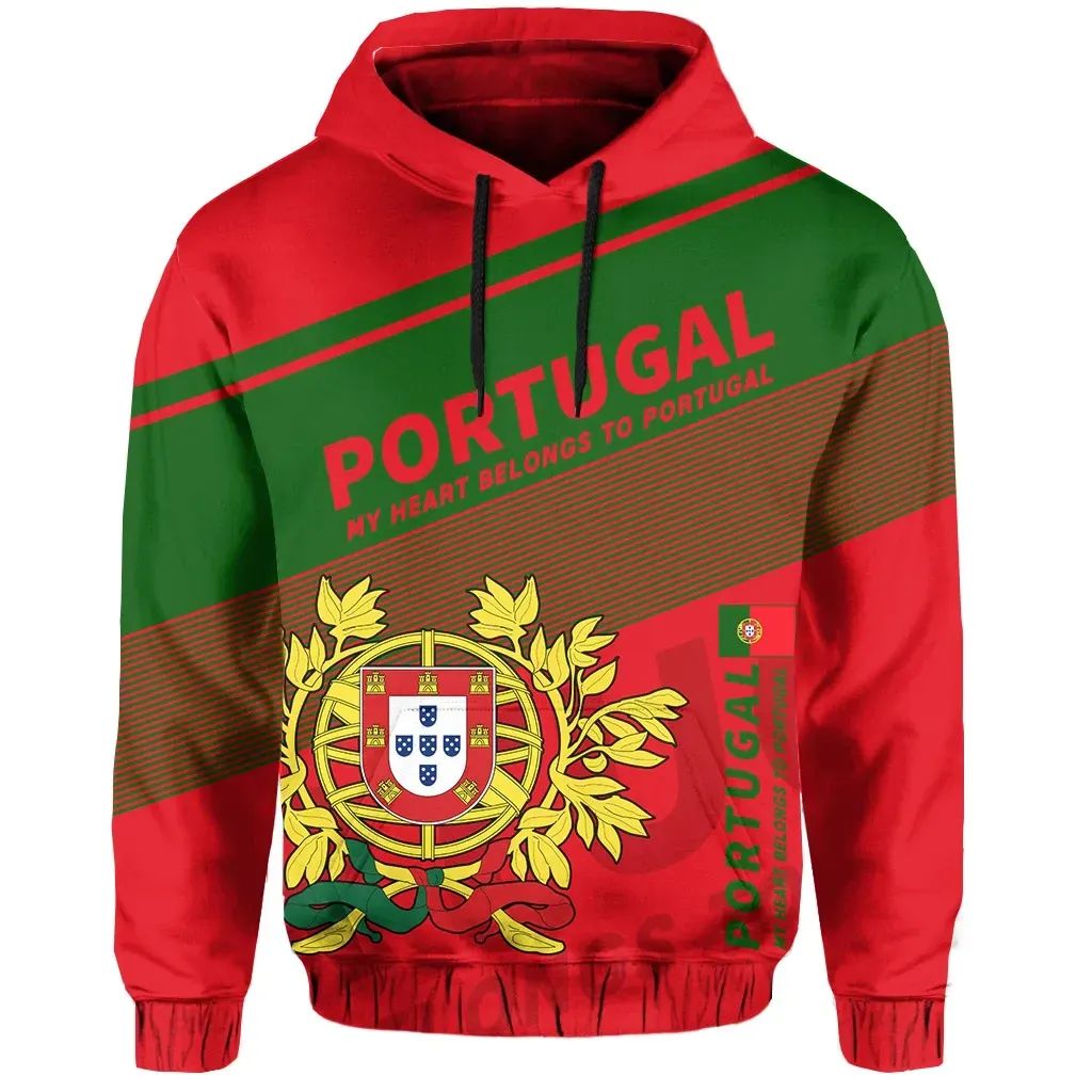 Portugal Flag Motto Hoodie Limited Style RLT7 - Wonder Print Shop