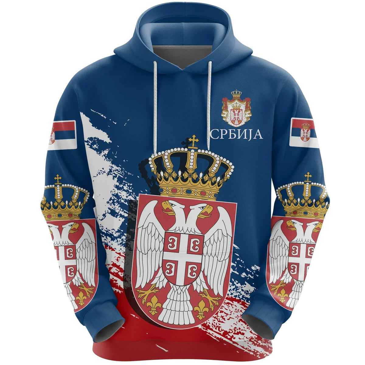 Serbia Special Hoodie Blue Version RLT7 - Wonder Print Shop