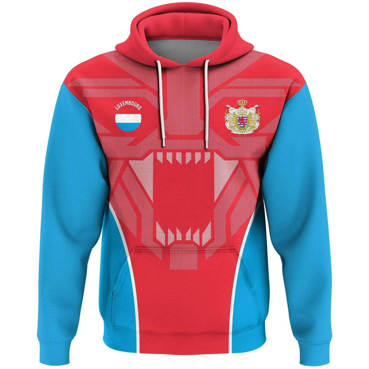 Luxembourg Hoodie Strong Lion RLT6 - Wonder Print Shop