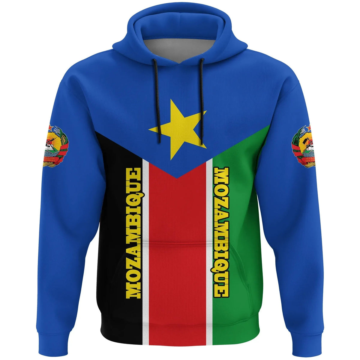 Mozambique Hoodie Rising Flag Mozambique Independence Day RLT7 - Wonder Print Shop