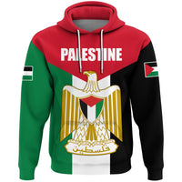 Palestine Hoodie, Coat Of Arms Palestine RLT13 - Wonder Print Shop