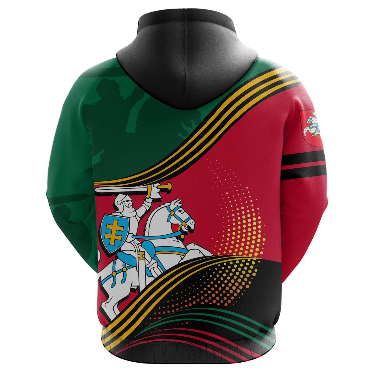 Lithuania Hoodie Fall In The Wave RLT6 - Wonder Print Shop