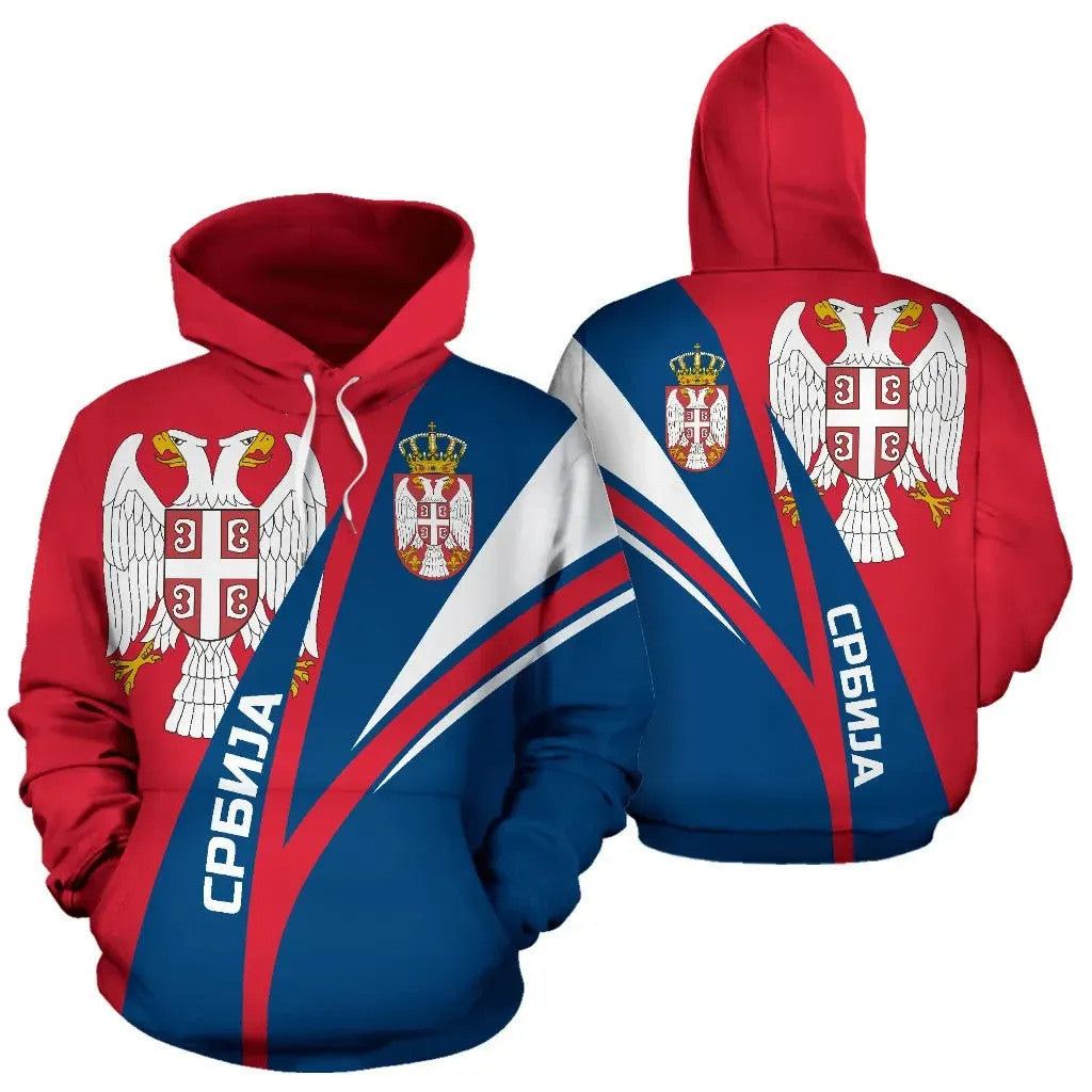 Serbia Sky Hoodie RLT7 - Wonder Print Shop