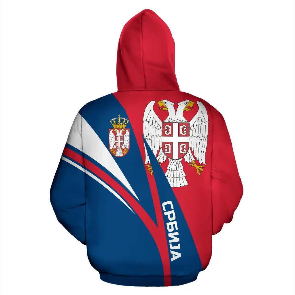 Serbia Sky Hoodie RLT7 - Wonder Print Shop
