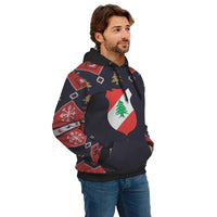 Lebanon Christmas Hoodie Santa Claus Ho Ho Ho RLT6 - Wonder Print Shop
