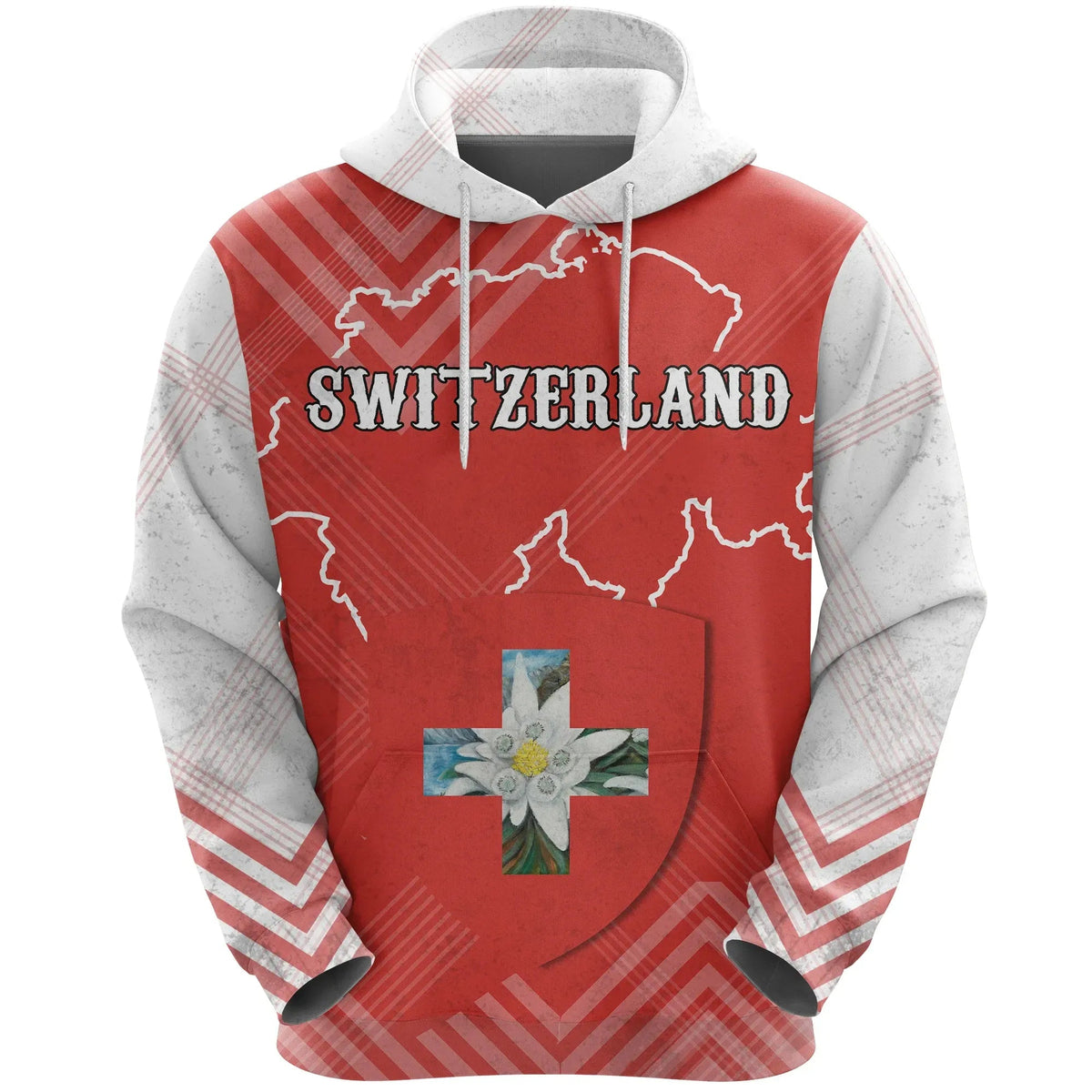 Hoodie Switzerland Mix Edelweiss RLT13 - Wonder Print Shop