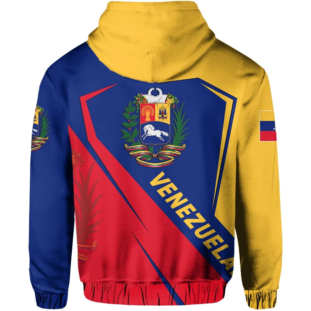 Venezuela Flag Hoodie Diamond Style RLT7 - Wonder Print Shop