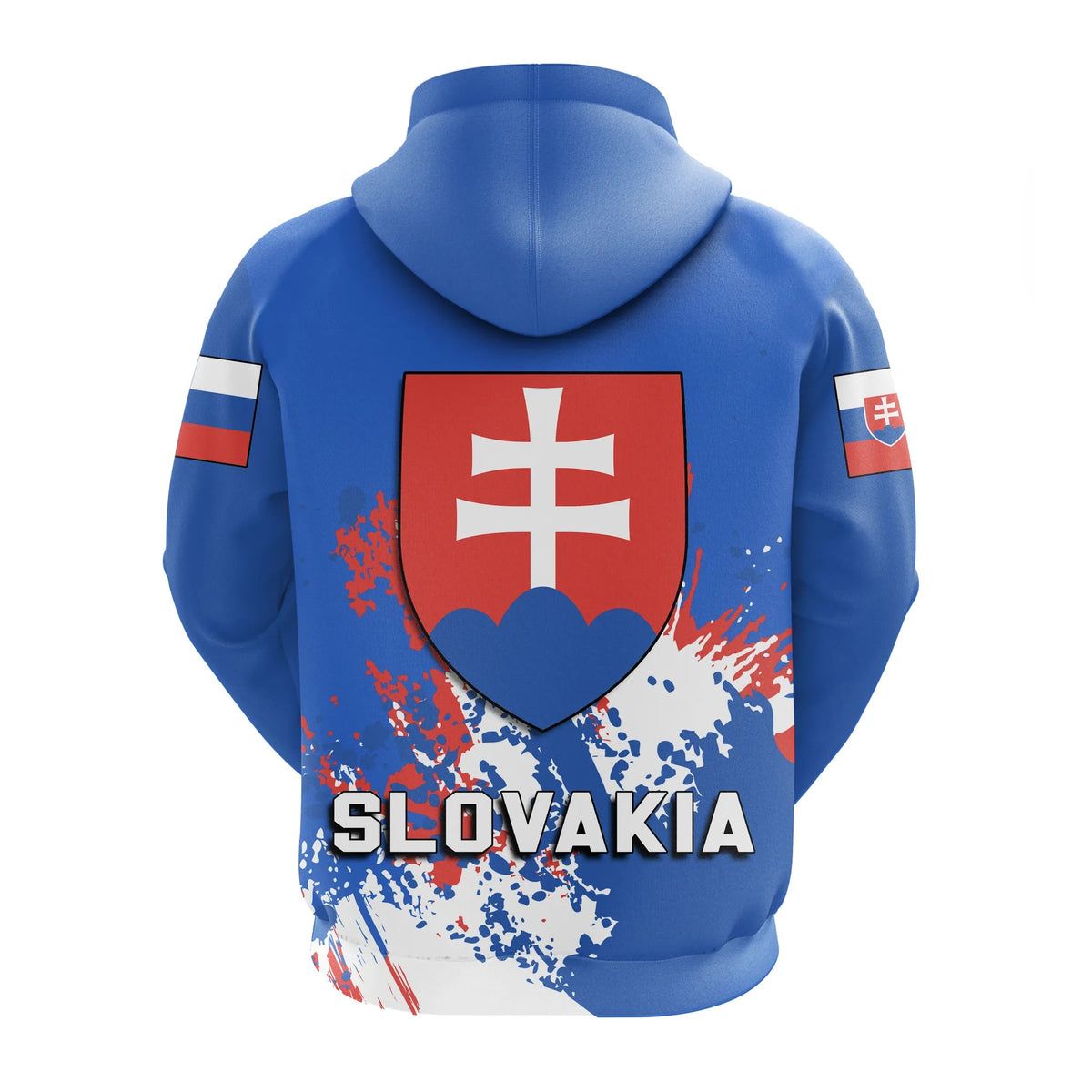 Slovakia Hoodie Coat Of Arms Spaint Style RLT13 - Wonder Print Shop
