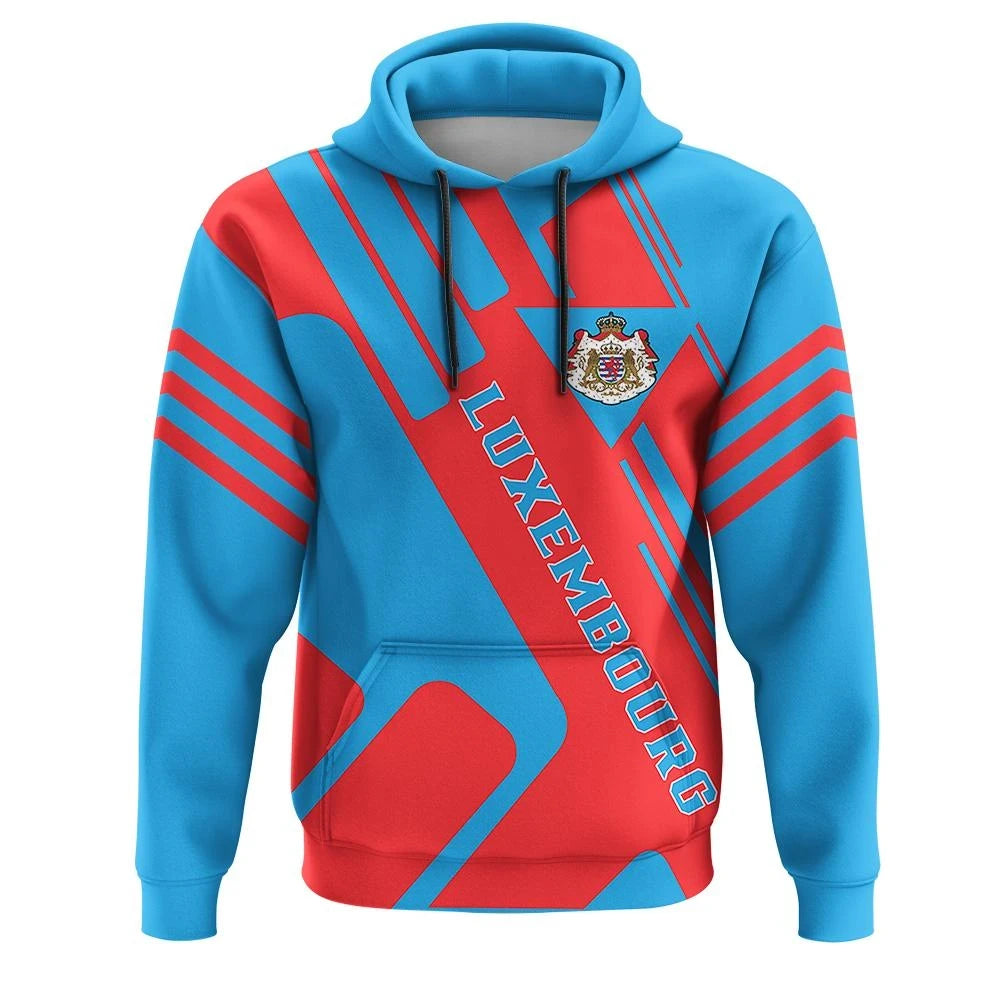 Luxembourg Hoodie Coat Of Arms Rockie RLT6 - Wonder Print Shop