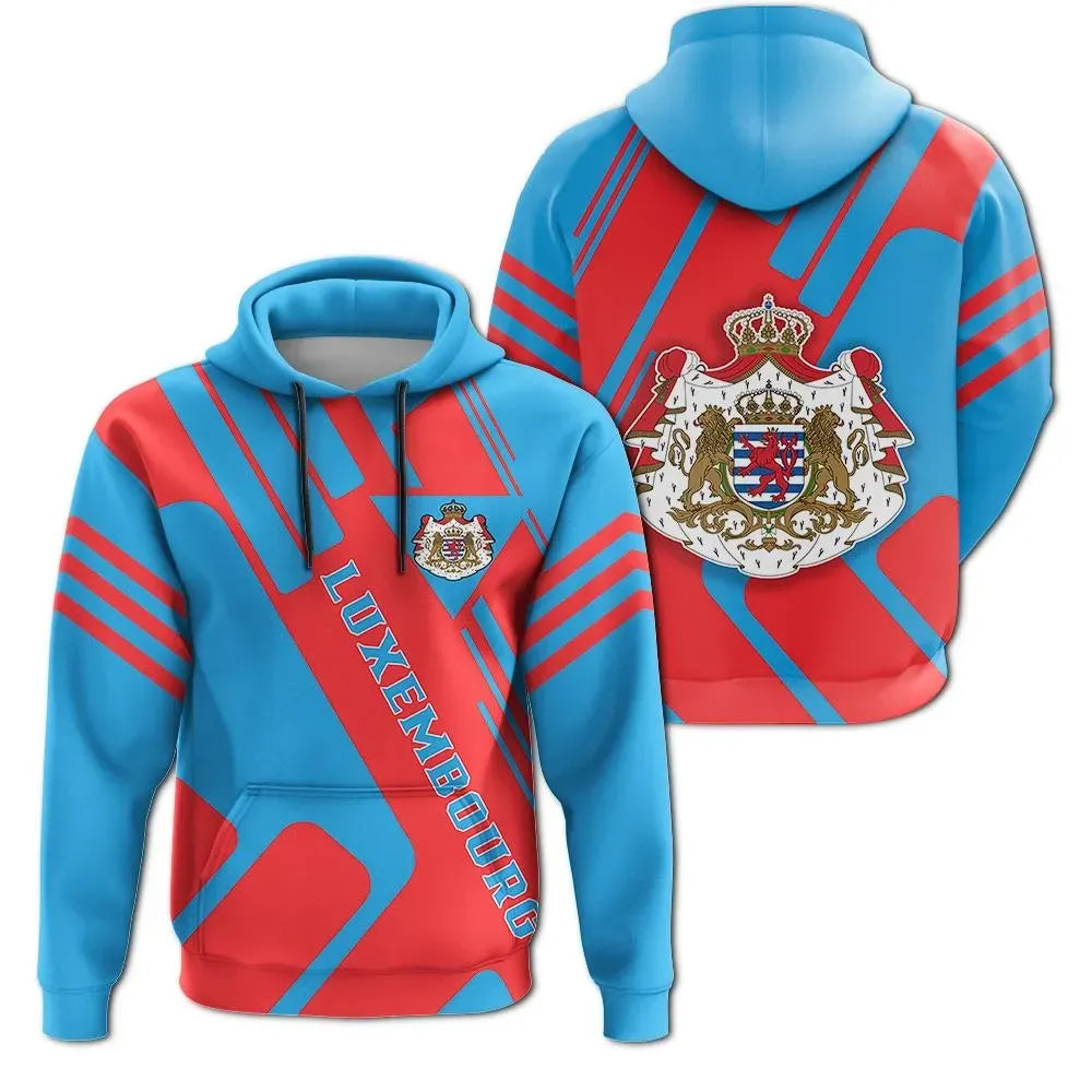 Luxembourg Hoodie Coat Of Arms Rockie RLT6 - Wonder Print Shop