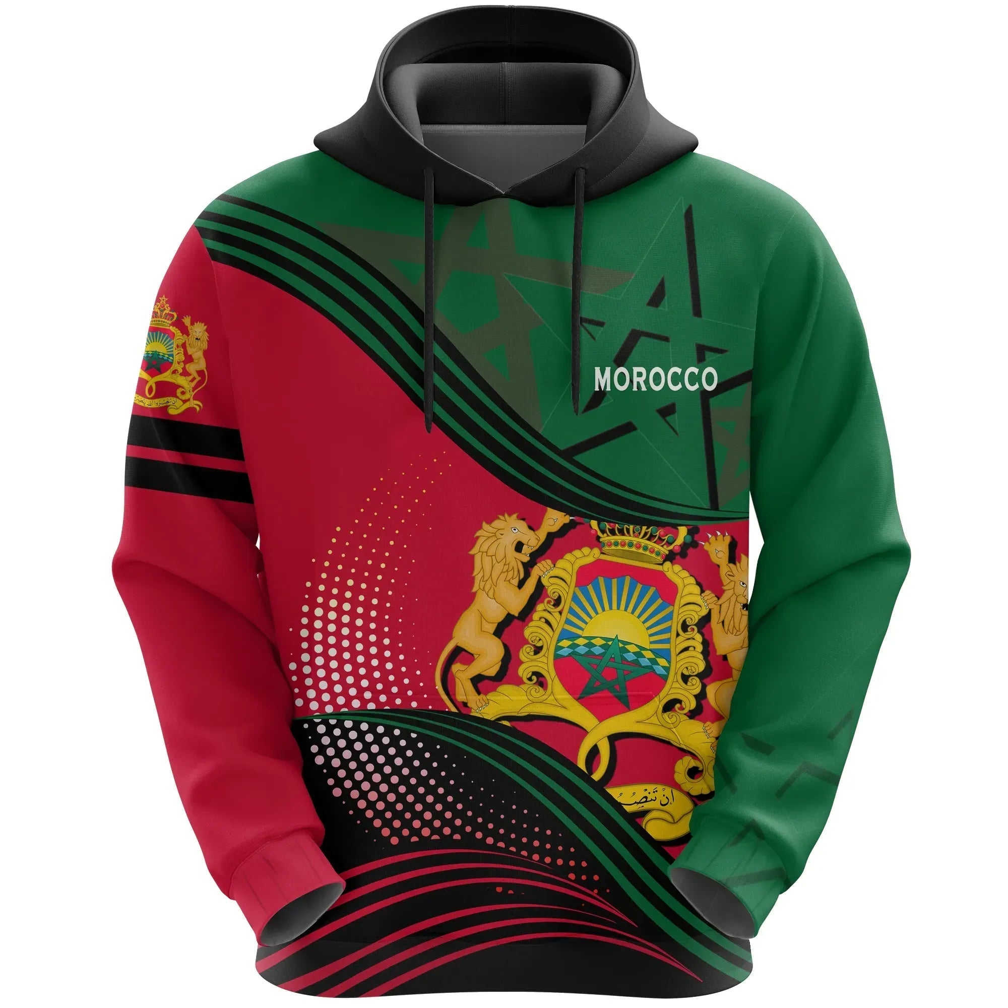 Morocco Hoodie Fall In The Wave RLT7 - Wonder Print Shop