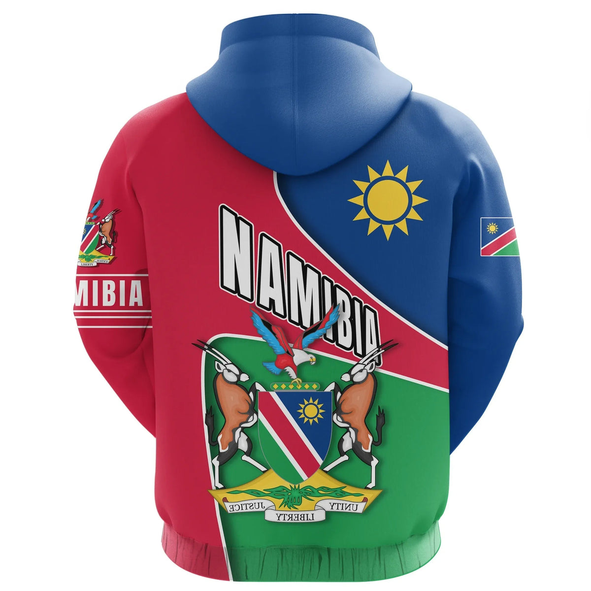 Namibia Hoodie Heart and Soul Pullover Hoodie RLT7 - Wonder Print Shop