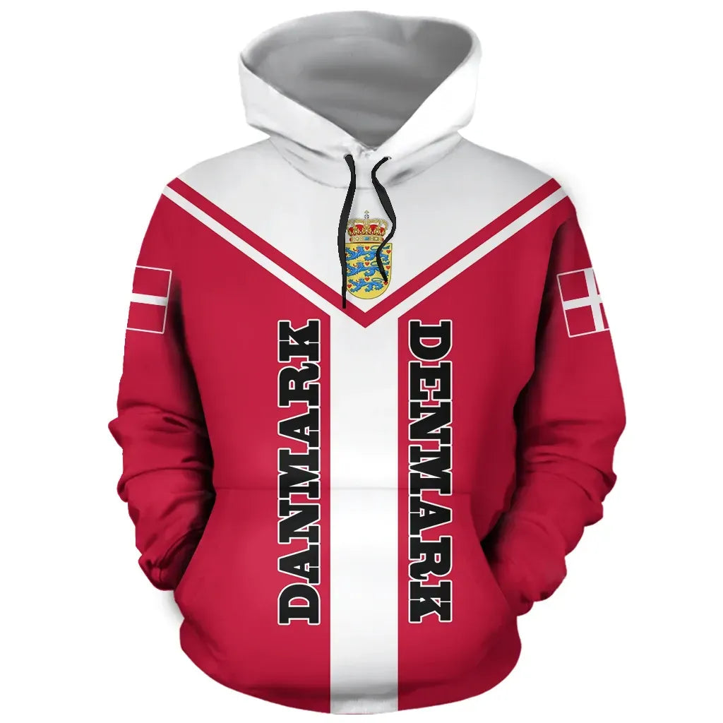 Denmark Rising Pullover Hoodie RLT13 - Wonder Print Shop