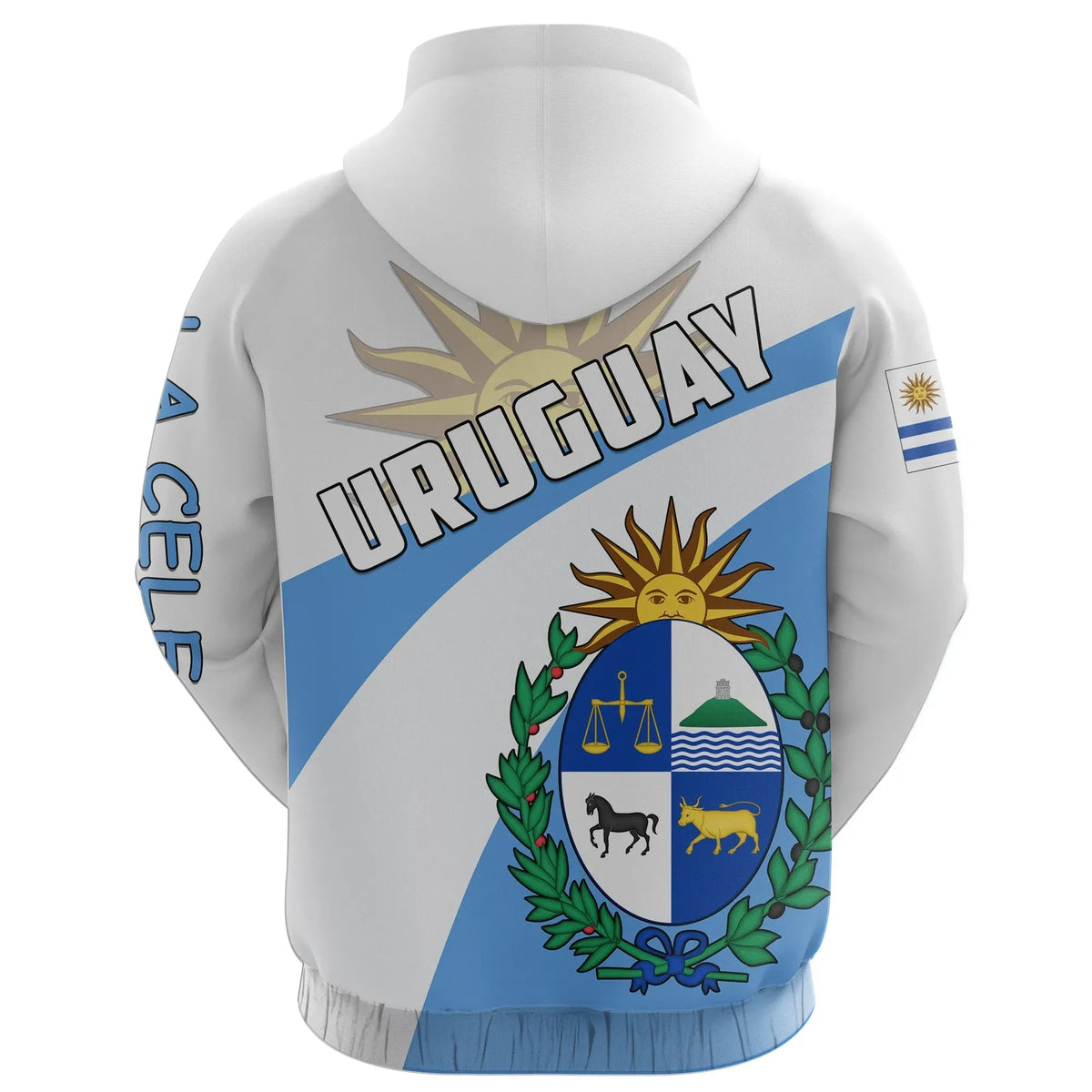 Uruguay All Over Print Hoodie La Celeste Football Style RLT6 - Wonder Print Shop