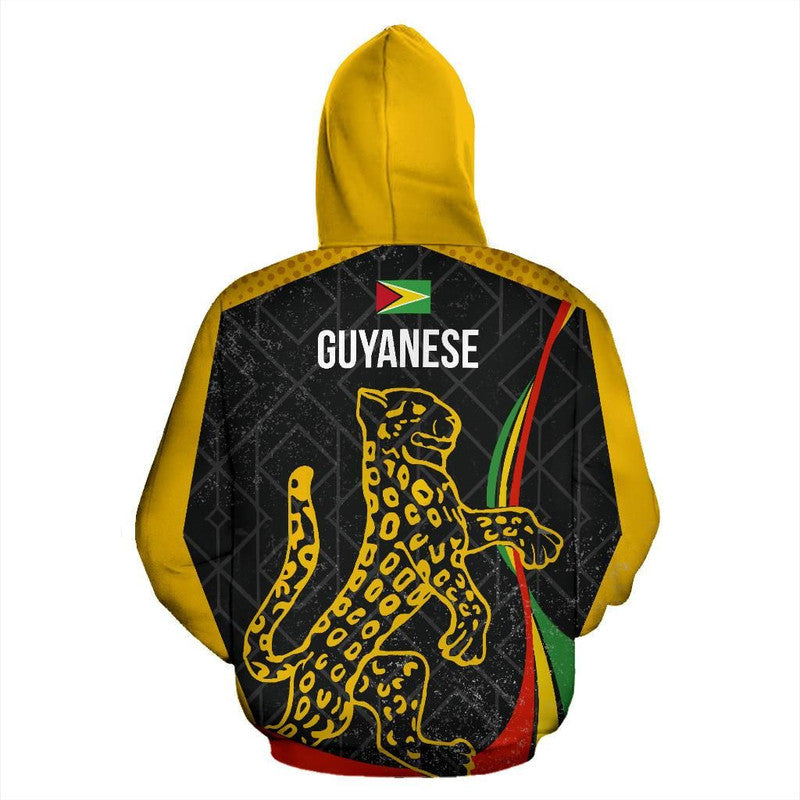 Guyana Jaguar Hoodie RLT8 - Wonder Print Shop