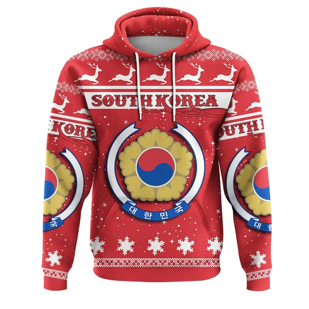 Christmas South Korea Hoodie Coat Of Arms RLT8 - Wonder Print Shop