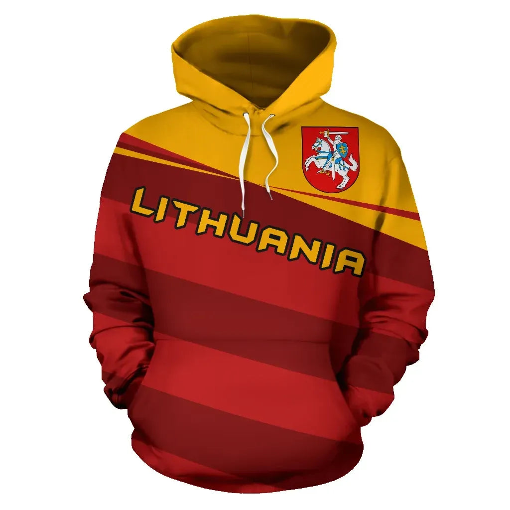 Lithuania Flag Hoodie Vivian Style 6 RLT6 - Wonder Print Shop