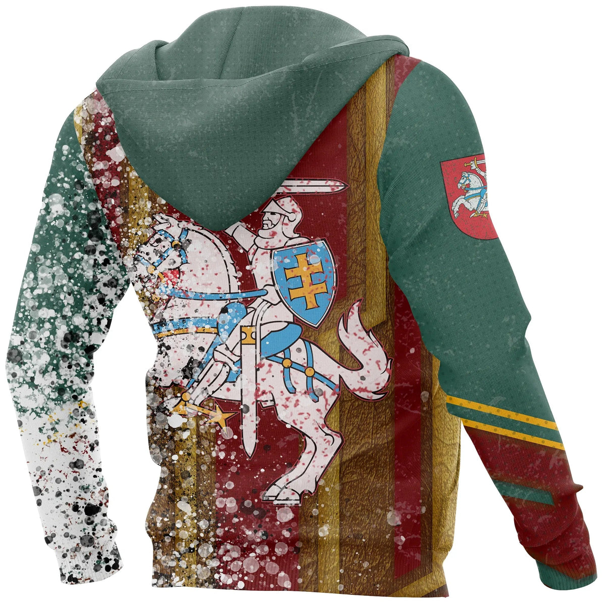Lithuania Hoodie Destroy Style RLT6 - Wonder Print Shop