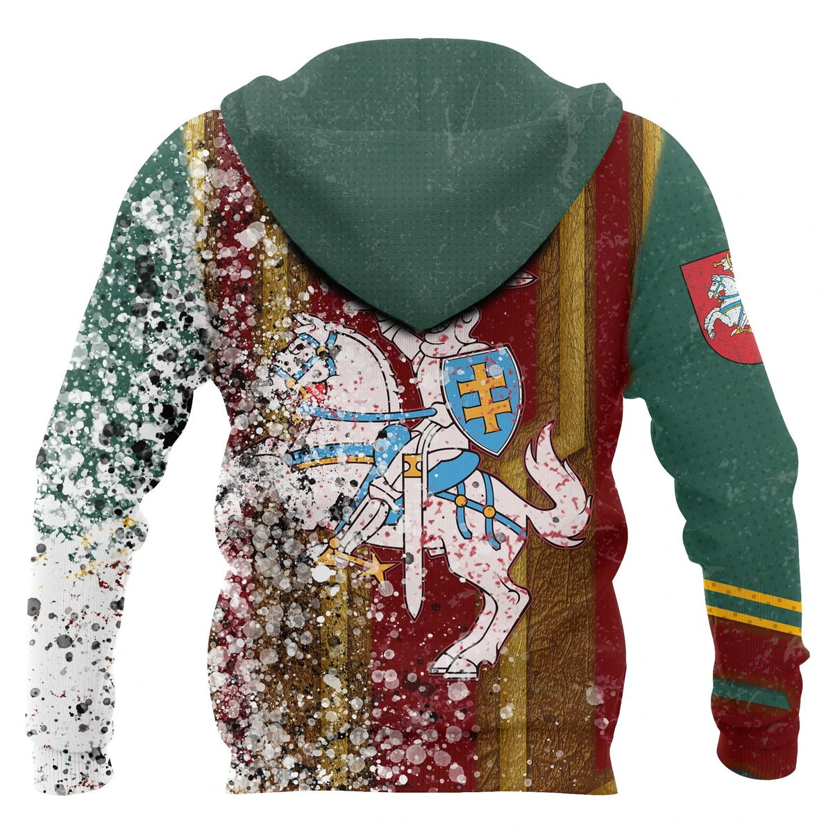 Lithuania Hoodie Destroy Style RLT6 - Wonder Print Shop