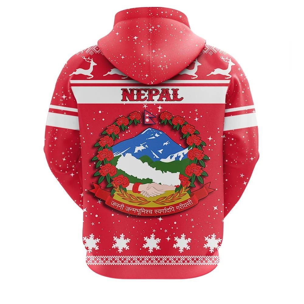 Christmas Nepal Hoodie Coat Of Arms RLT7 - Wonder Print Shop