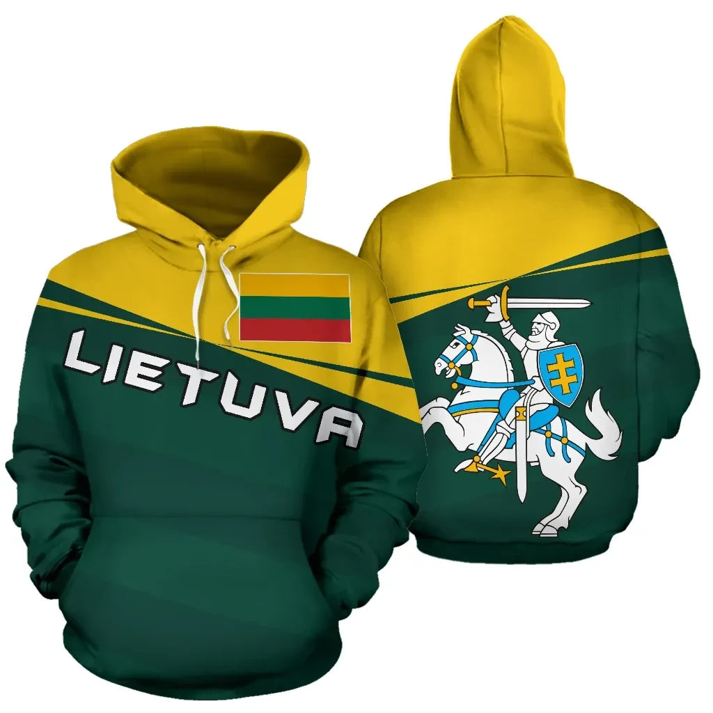 Lithuania Hoodie Coat Of Arms Vivian Style RLT6 - Wonder Print Shop