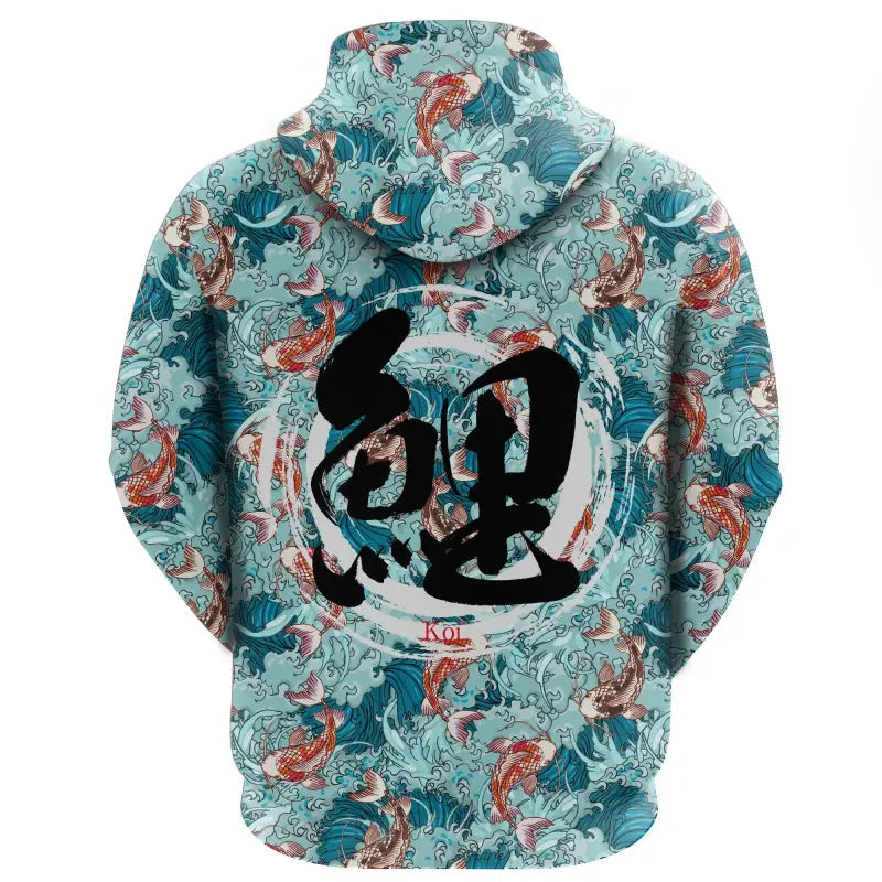 Koi Hoodie Japanese Style RLT8 - Wonder Print Shop