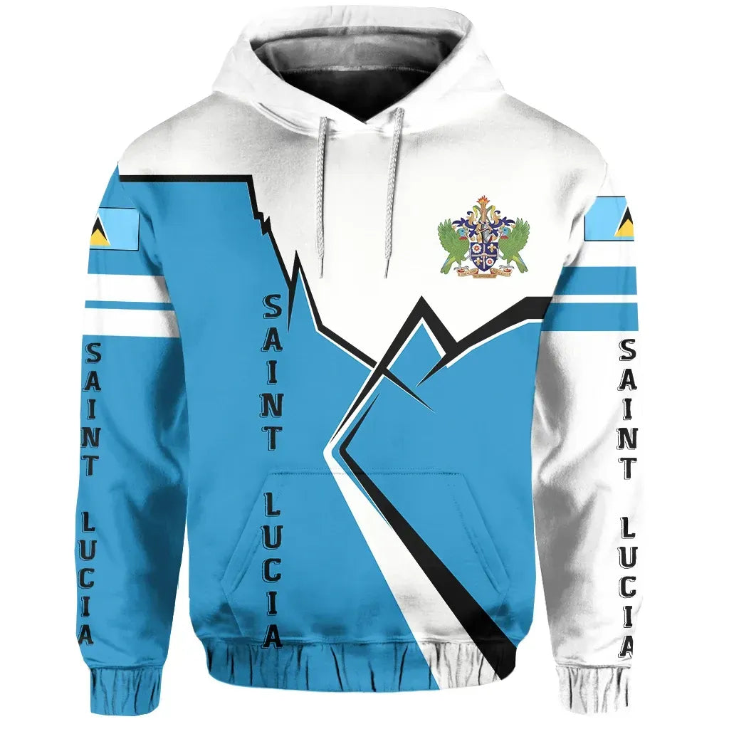 Saint Lucia Hoodie Lightning RLT6 - Wonder Print Shop