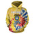 Colombia Coat Of Arms Tie Dye Hoodie RLT7 - Wonder Print Shop