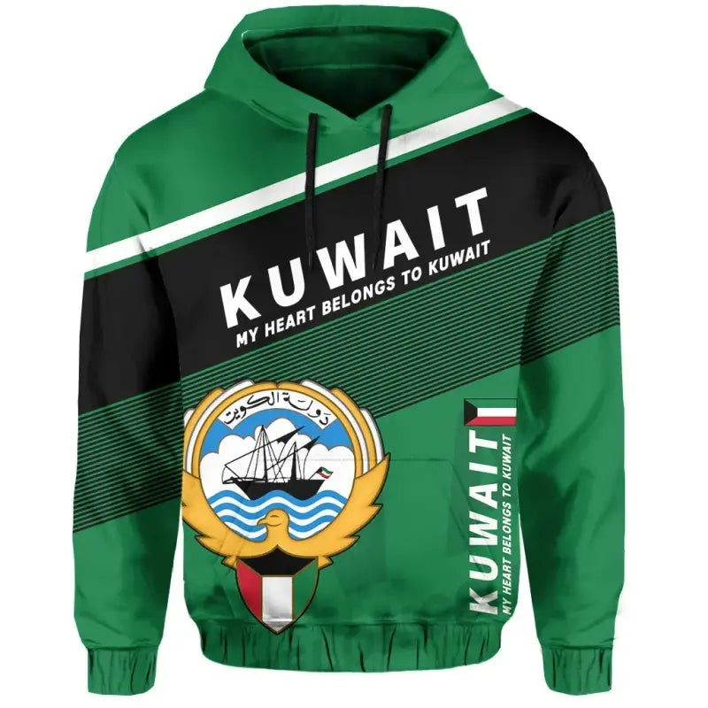 Kuwait Flag Motto Hoodie Limited Style RLT8 - Wonder Print Shop