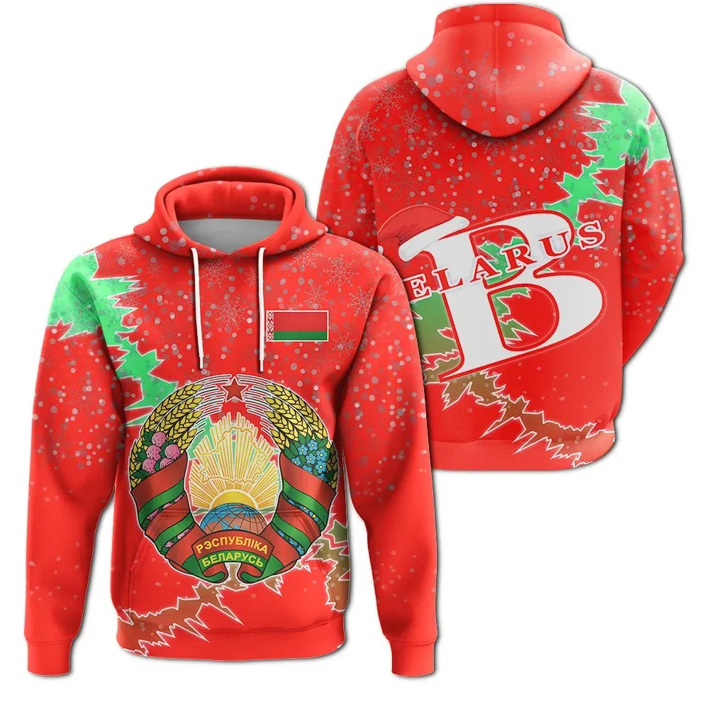 Belarus Christmas Coat Of Arms Hoodie X Style RLT6 - Wonder Print Shop