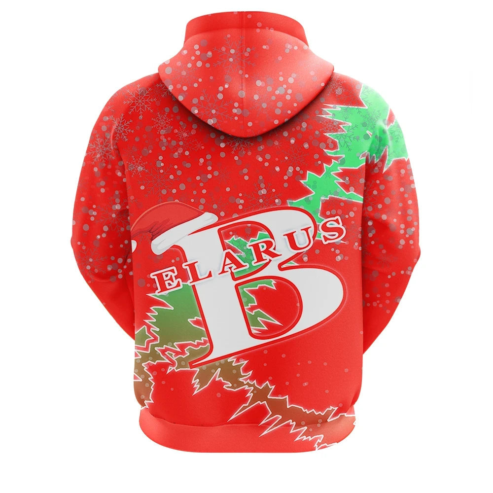 Belarus Christmas Coat Of Arms Hoodie X Style RLT6 - Wonder Print Shop
