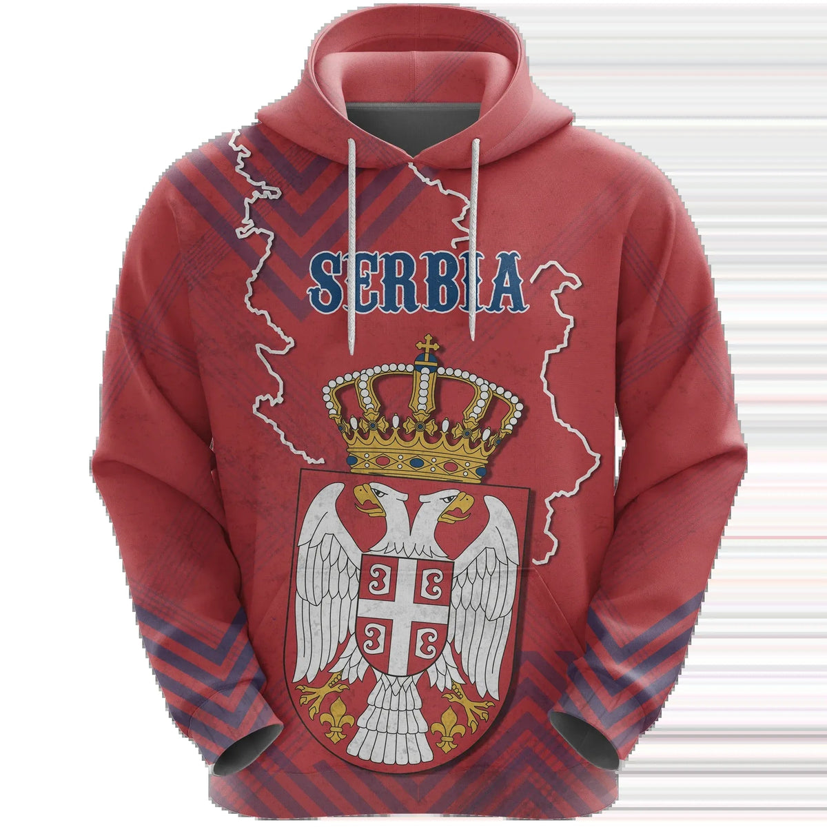 Serbia Hoodie RLT7 - Wonder Print Shop