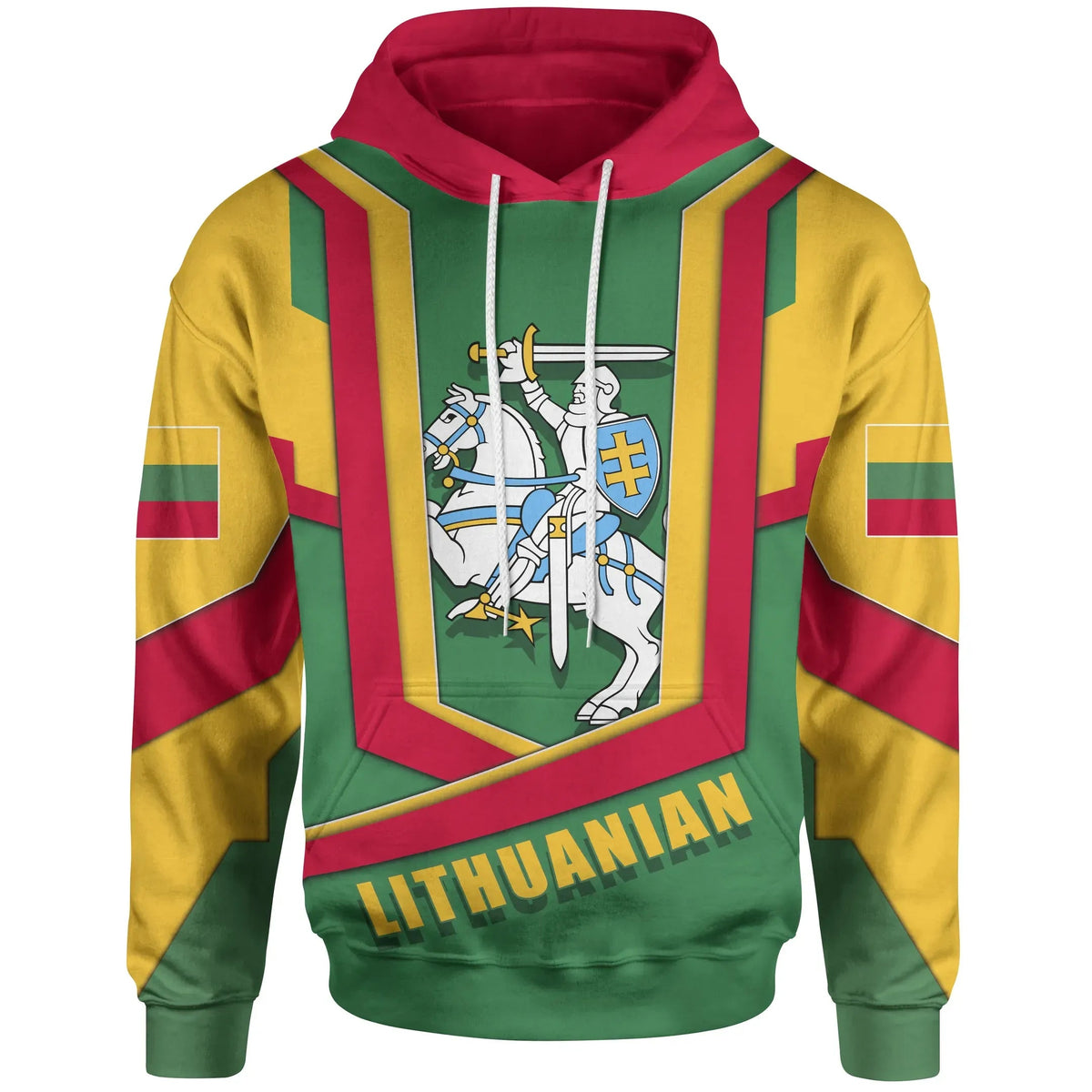 Lithuania Hoodie Lietuva Flag Armor11 RLT6 - Wonder Print Shop