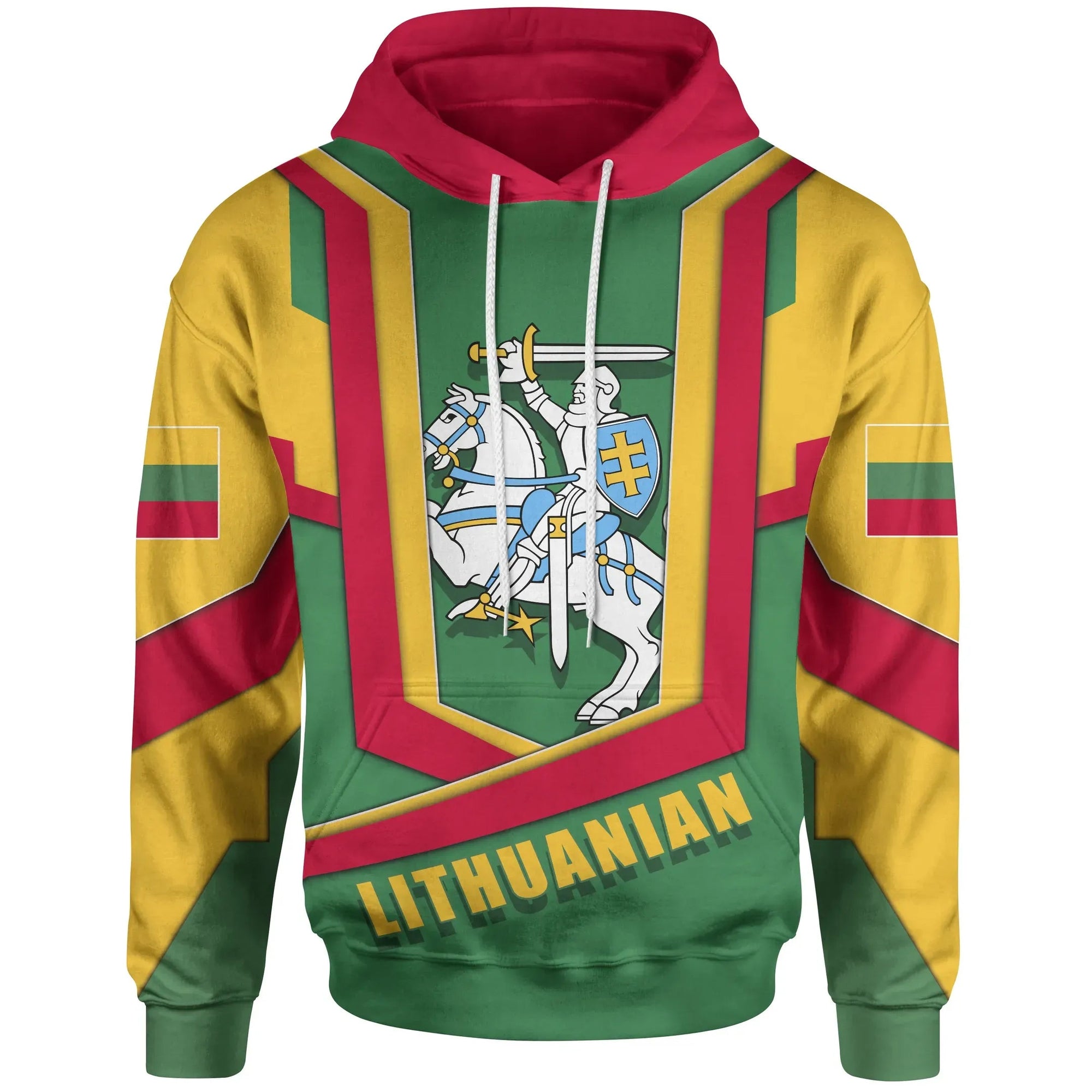 Lithuania Hoodie Lietuva Flag Armor11 RLT6 - Wonder Print Shop