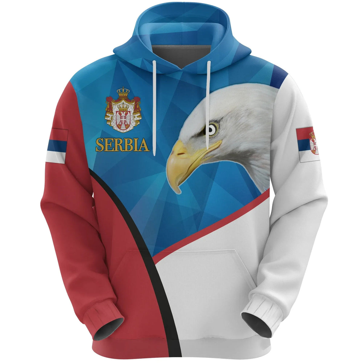Serbia Hoodie White Eagle Version RLT7 - Wonder Print Shop