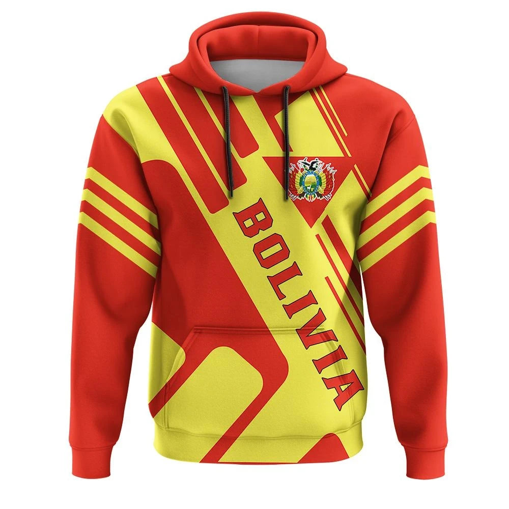 Bolivia Hoodie Coat Of Arms Rockie RLT6 - Wonder Print Shop