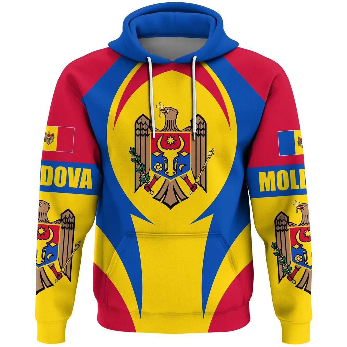 Moldova Hoodie Action Flag A15 RLT13 - Wonder Print Shop