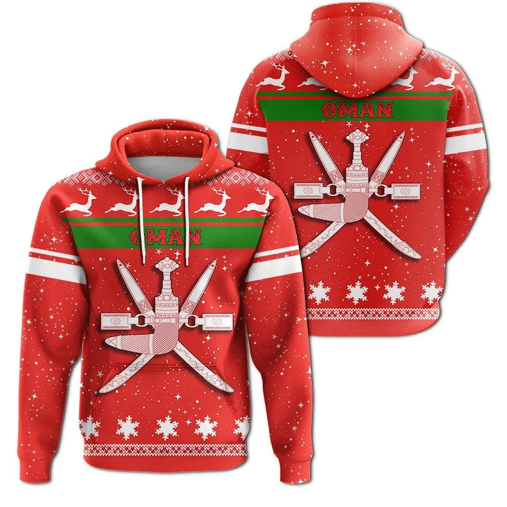Christmas Oman Hoodie Coat Of Arms RLT13 - Wonder Print Shop