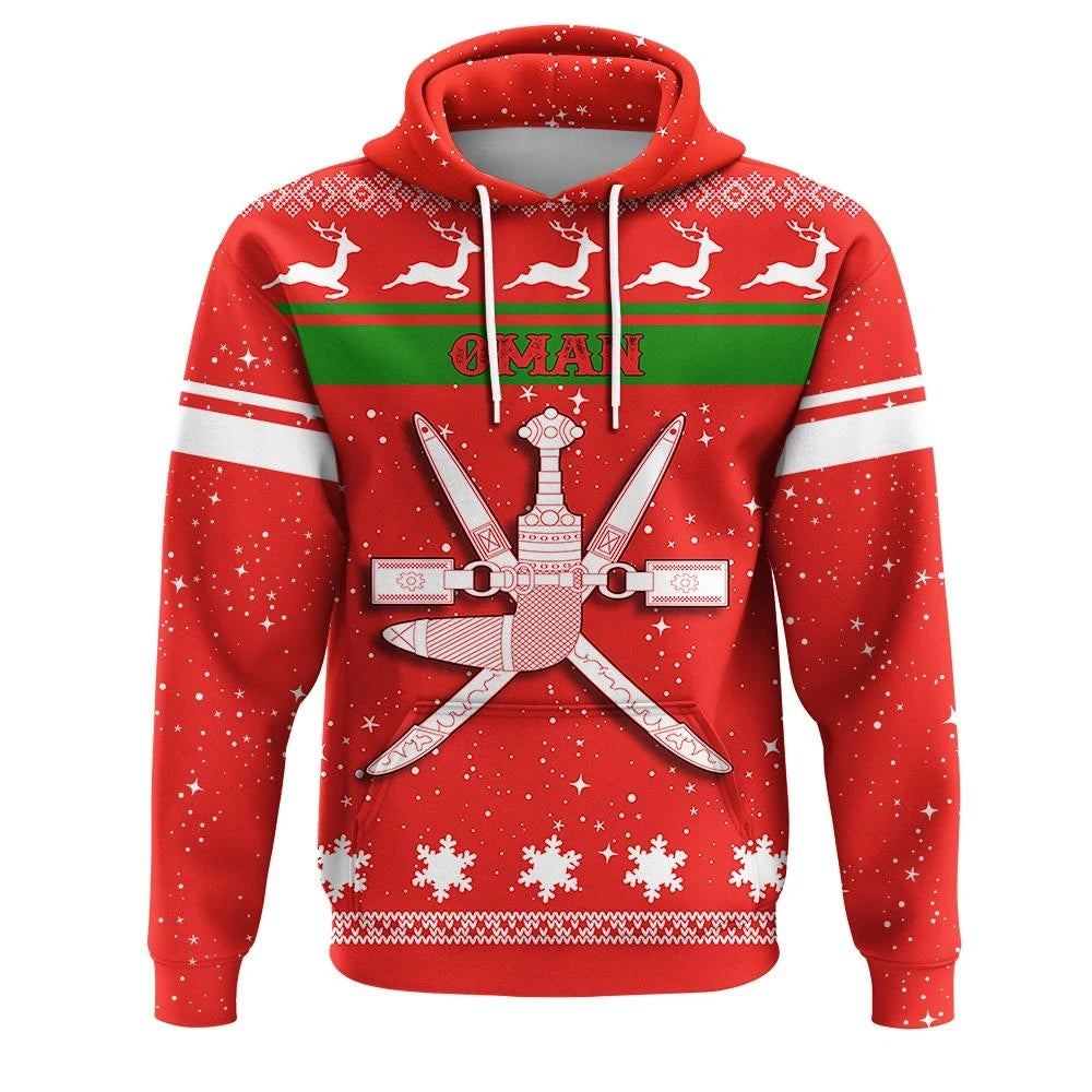 Christmas Oman Hoodie Coat Of Arms RLT13 - Wonder Print Shop